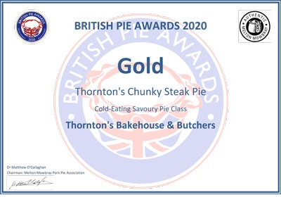 British Pie Awards - Gold Award