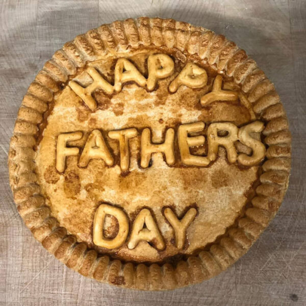 Thornton's Bakehouse Personalised Pork Pies happy Fathers Day pie